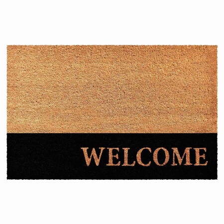 Calloway Mills Entrance Mat, Coir, Natural, Black 104872436